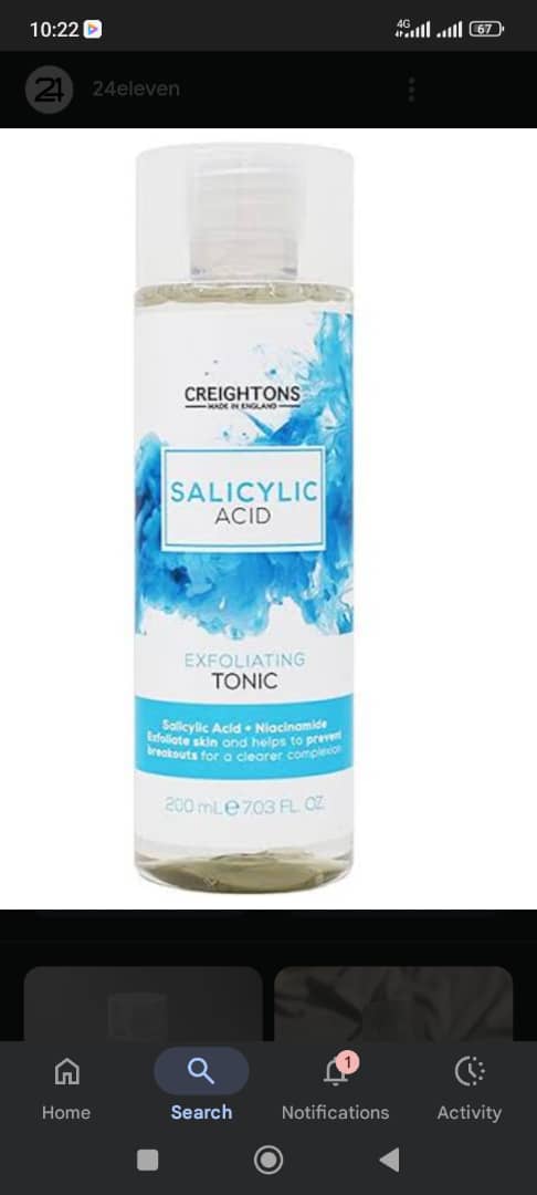 Creighton’s Salicylic Acid Exfoliating Toner